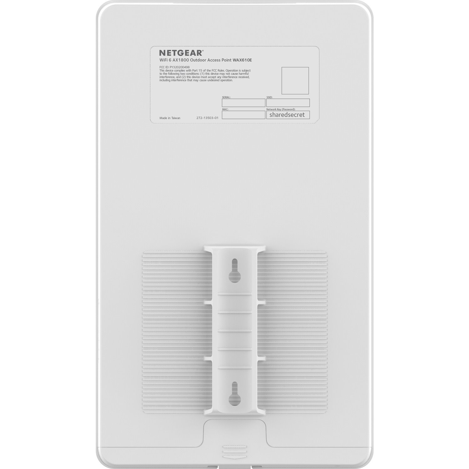 Netgear WAX610Y IEEE 802.11 a/b/g/n/ac/ax/i 1.80 Gbit/s Wireless Access Point - Outdoor