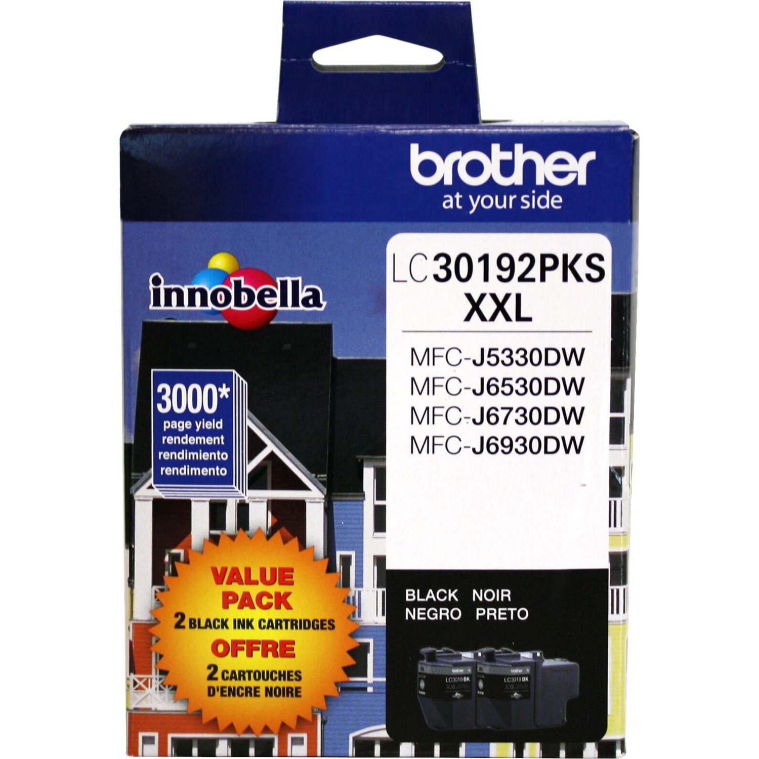 Brother Innobella Original Super High (XXL Series) Yield Inkjet Ink Cartridge - Black - 2 Pack