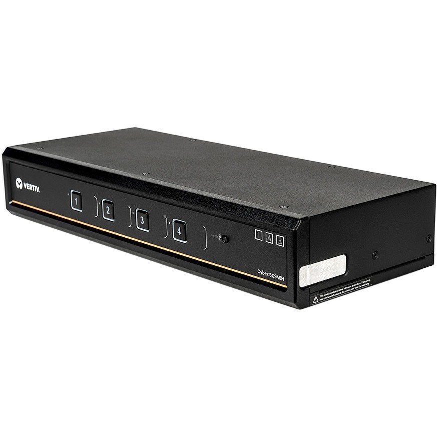 Vertiv Cybex SC945H Secure KVM | Dual Head | 4 Port | HDMI | NIAP| 4K | USB| DPP