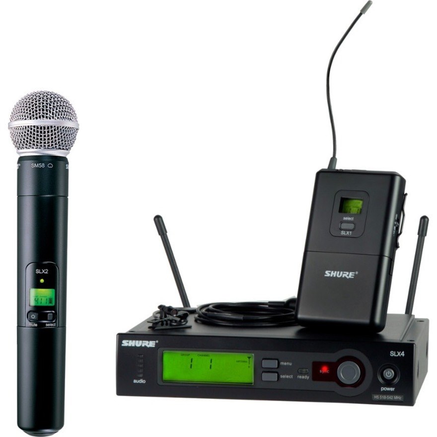 Shure SLX124/85/SM58 Wireless System