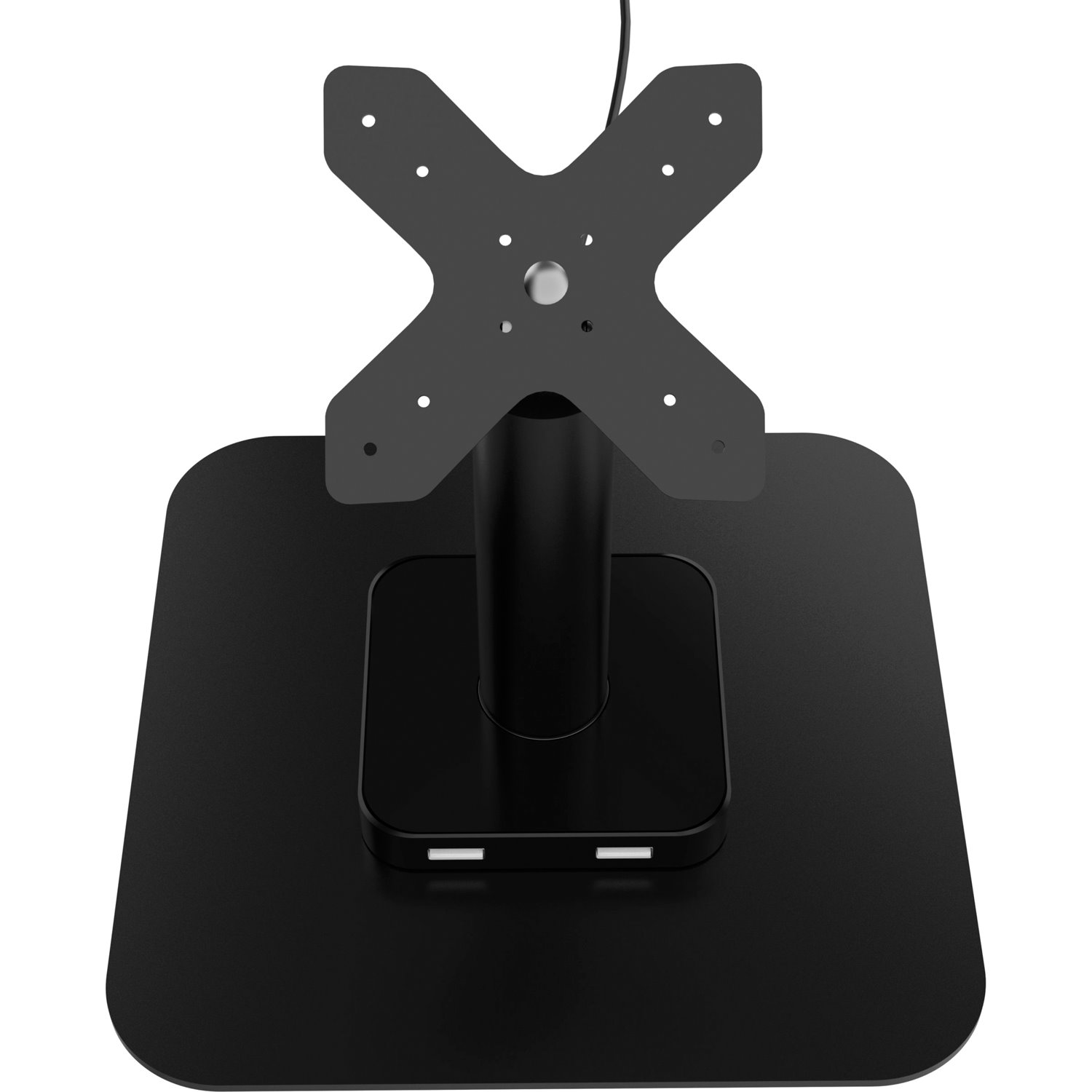CTA Digital VESA Compatible Desk Mount with USB Ports and Cable Routing (Black)