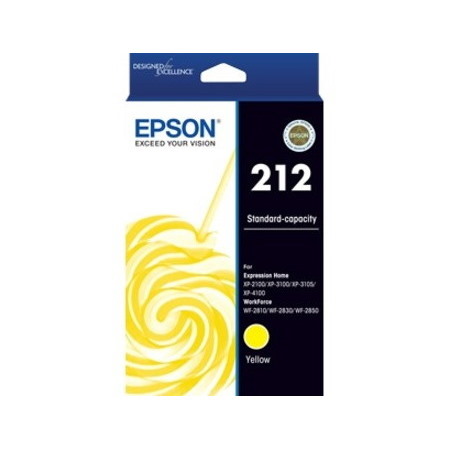 Epson 212 Original Standard Yield Inkjet Ink Cartridge - Yellow - 1 Pack