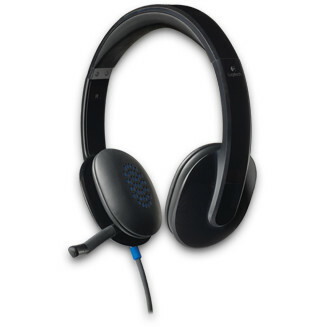 Logitech H540 Wired Over-the-head Stereo Headset - Black