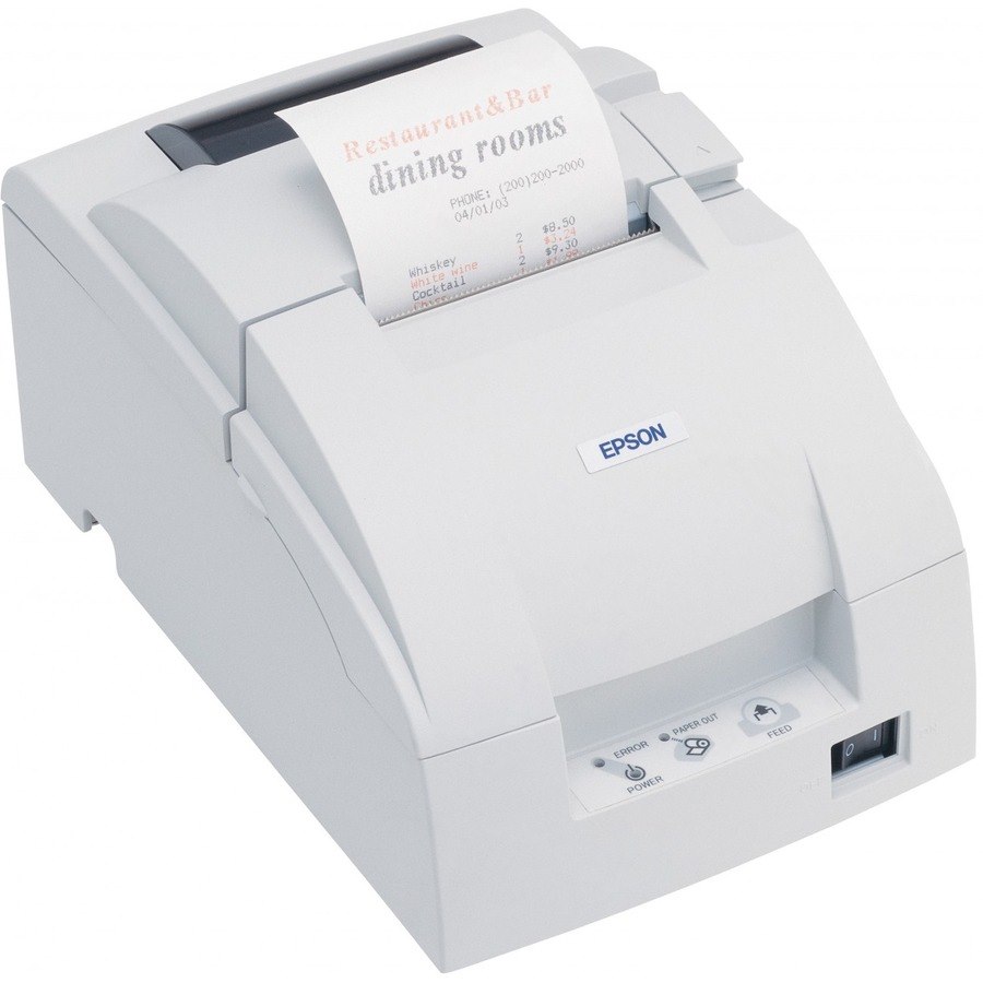 Epson TM-U220B Dot Matrix Printer - Two-color - Wall Mount - Plain Paper Print