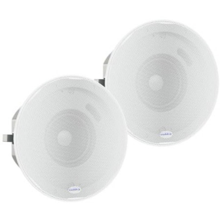 Vaddio 2-way Ceiling Mountable, Flush Mount, Wall Mountable, Recessed Mount, In-wall Speaker - 40 W RMS - White - TAA Compliant
