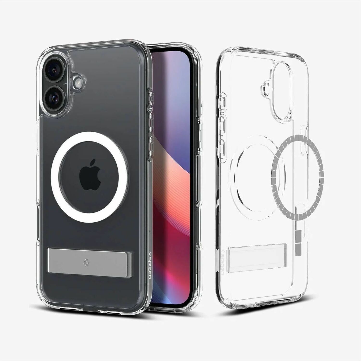 Spigen Slim Armor Essential S MagFit Case Crystal Clear For iPhone 16 Plus