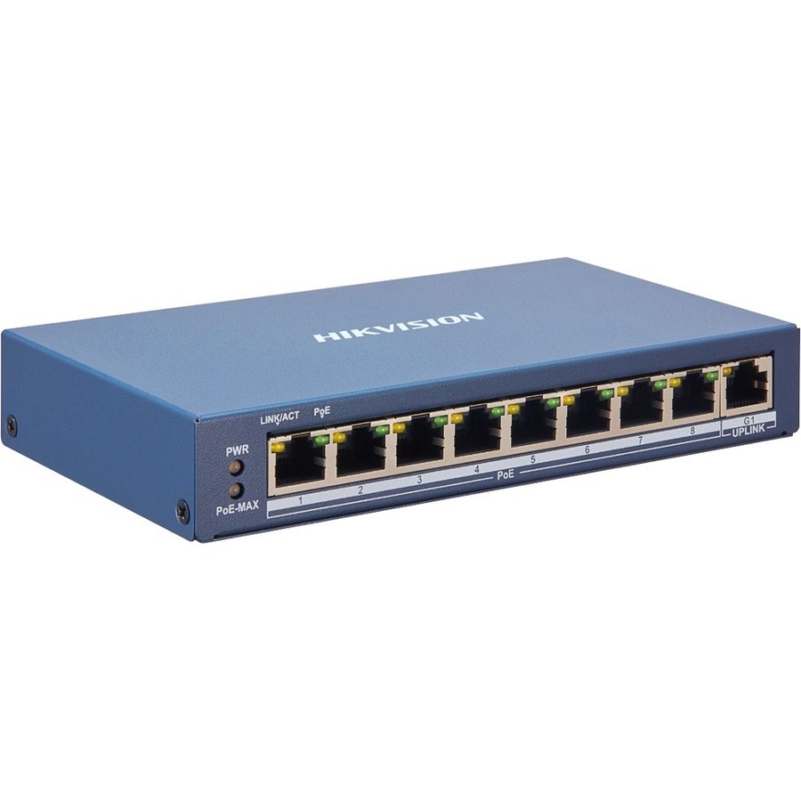 Hikvision Smart Managed 8-Port 100 Mbps PoE Switch