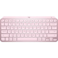 Logitech MX Keys Mini Minimalist Wireless Illuminated Keyboard, Compact, Bluetooth, USB-C - Rose