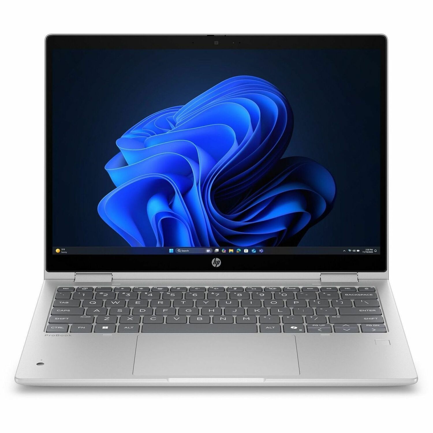 HP ProBook 4 Flip G2i 13.3" Touchscreen Convertible 2 in 1 Notebook - WUXGA - 60 Hz - Intel Core 7 Series 2 350 - 16 GB - 512 GB SSD - Pike Silver