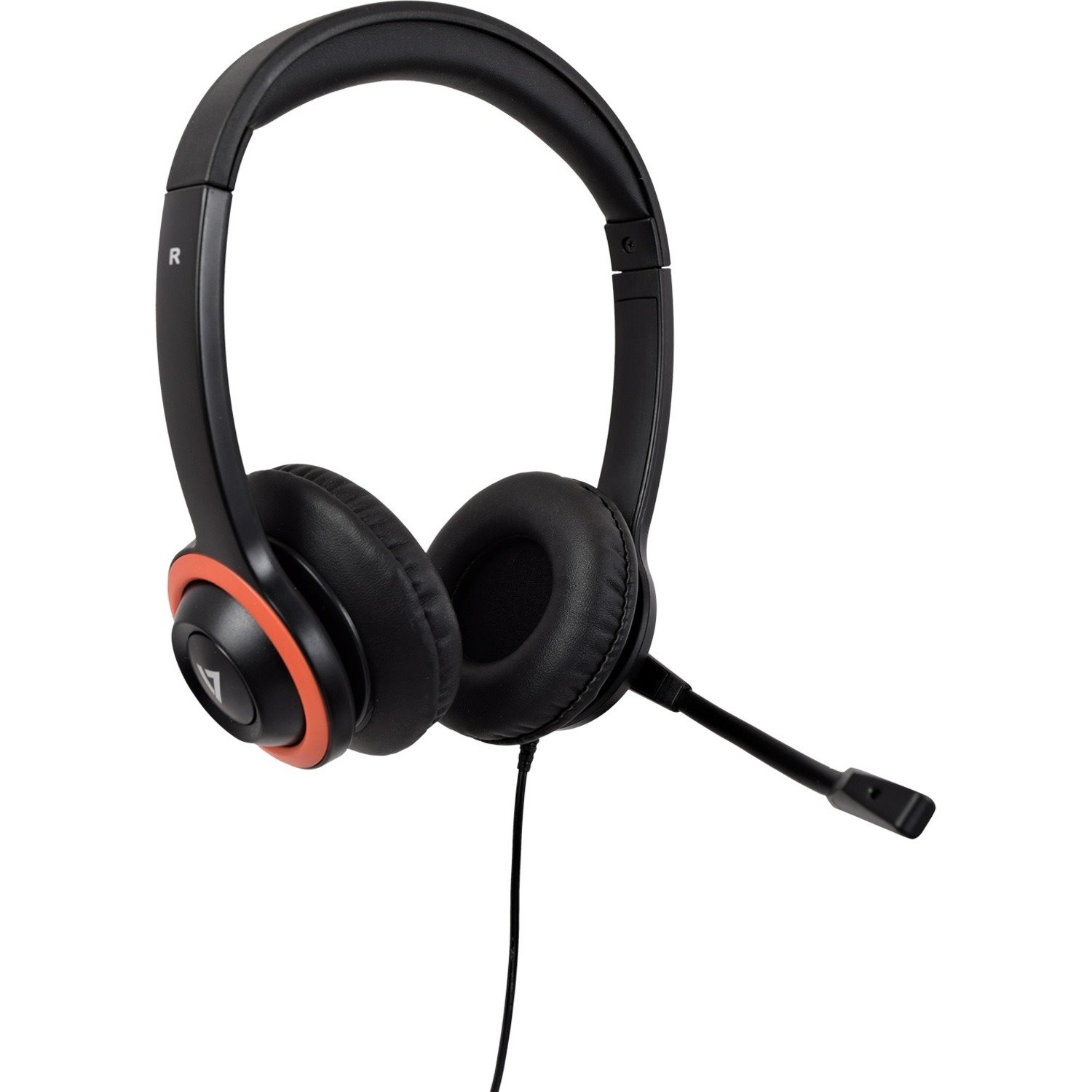 V7 Safe Sound HA530E Wired Over-the-head, On-ear Stereo Headset - Black, Red
