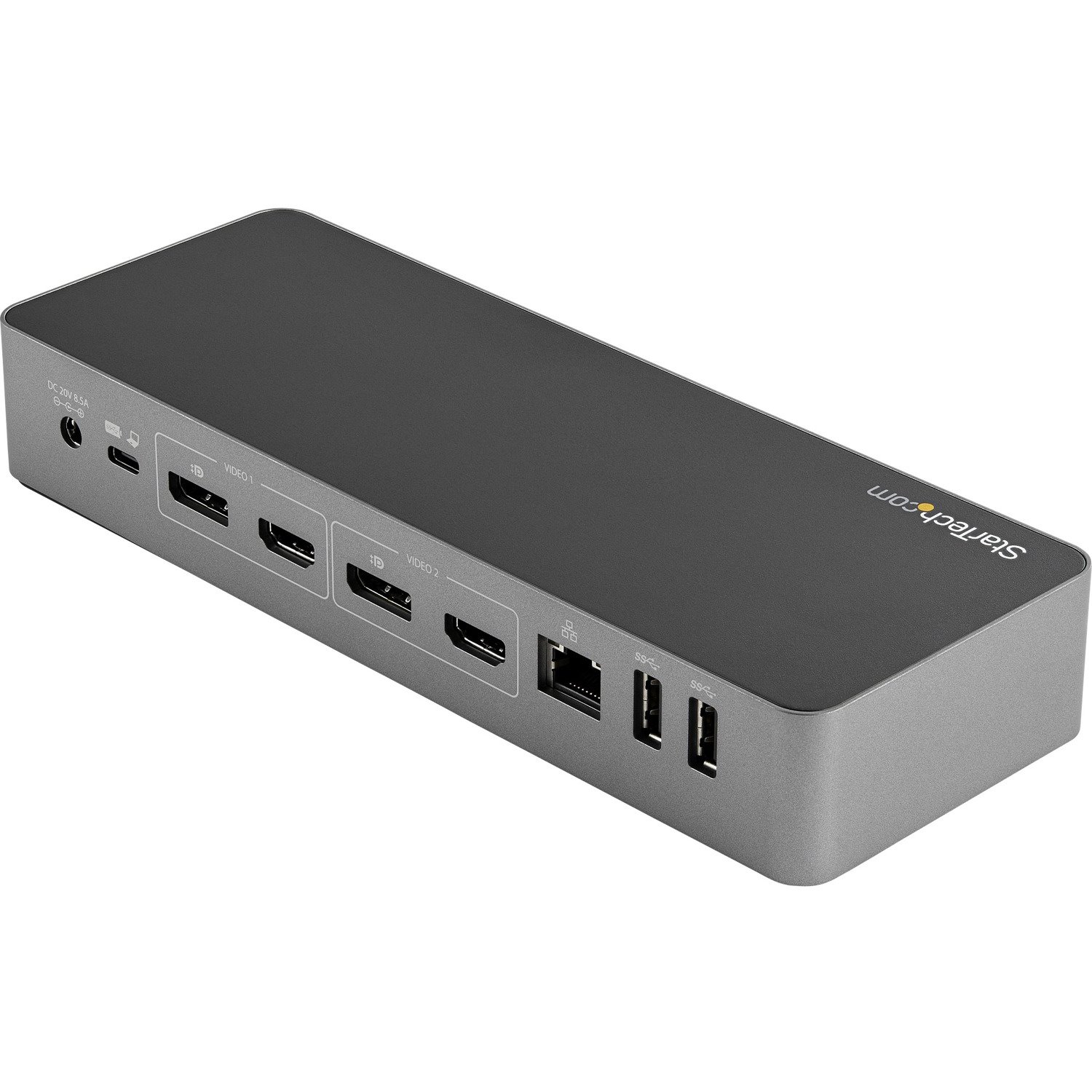 StarTech.com Universal Laptop Docking Station, Hybrid USB-C & USB-A Dock, Dual 4K DP & HDMI, 100W PD, Mac / Windows / Chrome OS, GbE