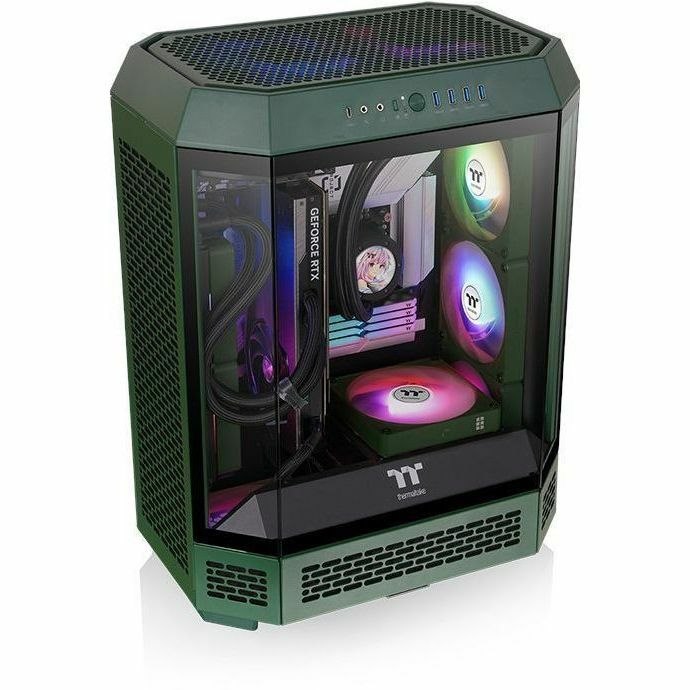 Thermaltake The Tower 600 Racing Green Mid Tower Chassis