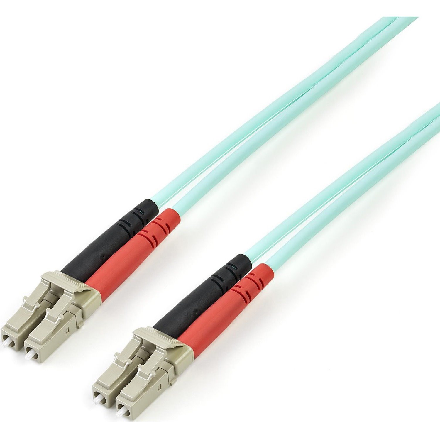 StarTech.com 5m (16.4ft) LC/UPC to LC/UPC OM3 Multimode Fiber Optic Cable, Full Duplex 50/125 Zipcord, 100G, LSZH Fiber Jumper Cord