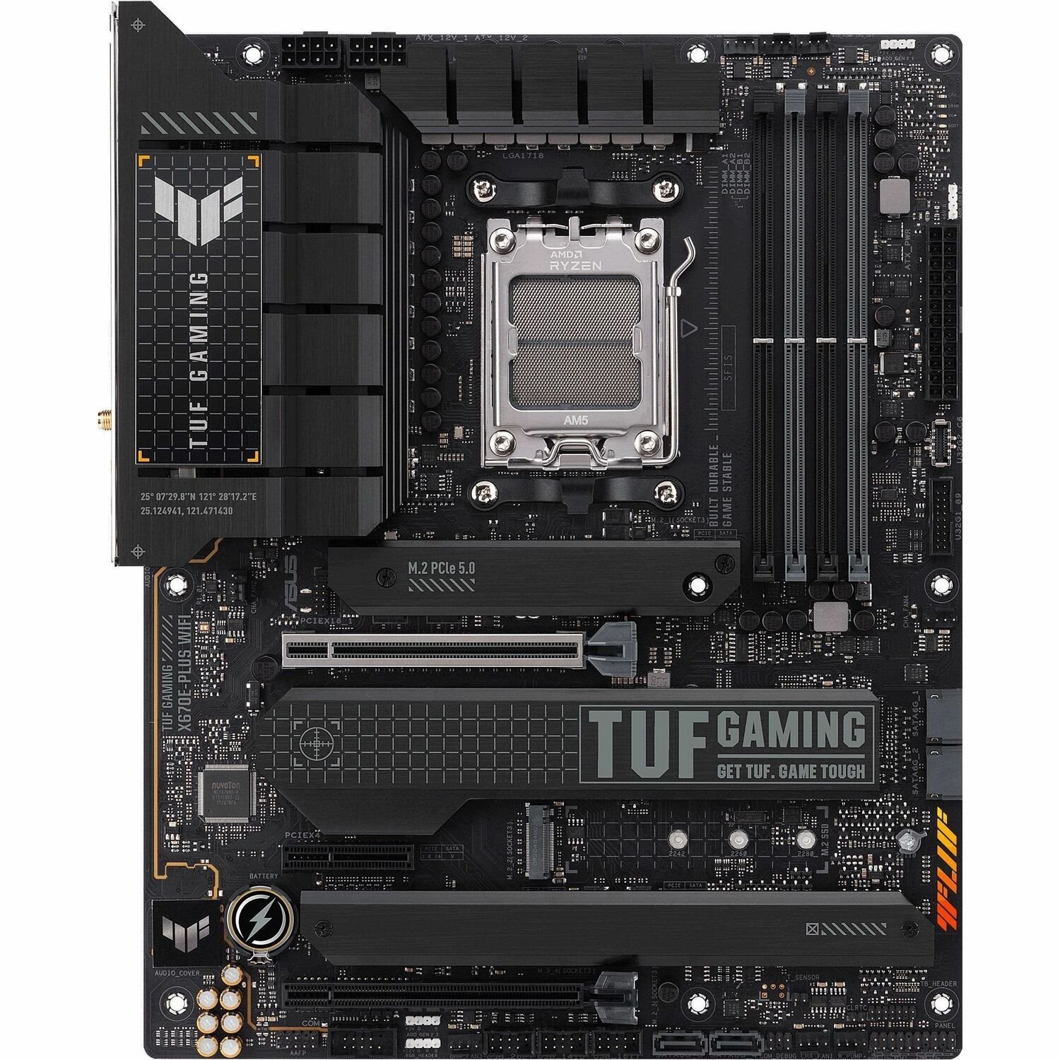 TUF X670E-PLUS WIFI Gaming Desktop Motherboard - AMD X670 Chipset - Socket AM5 - ATX