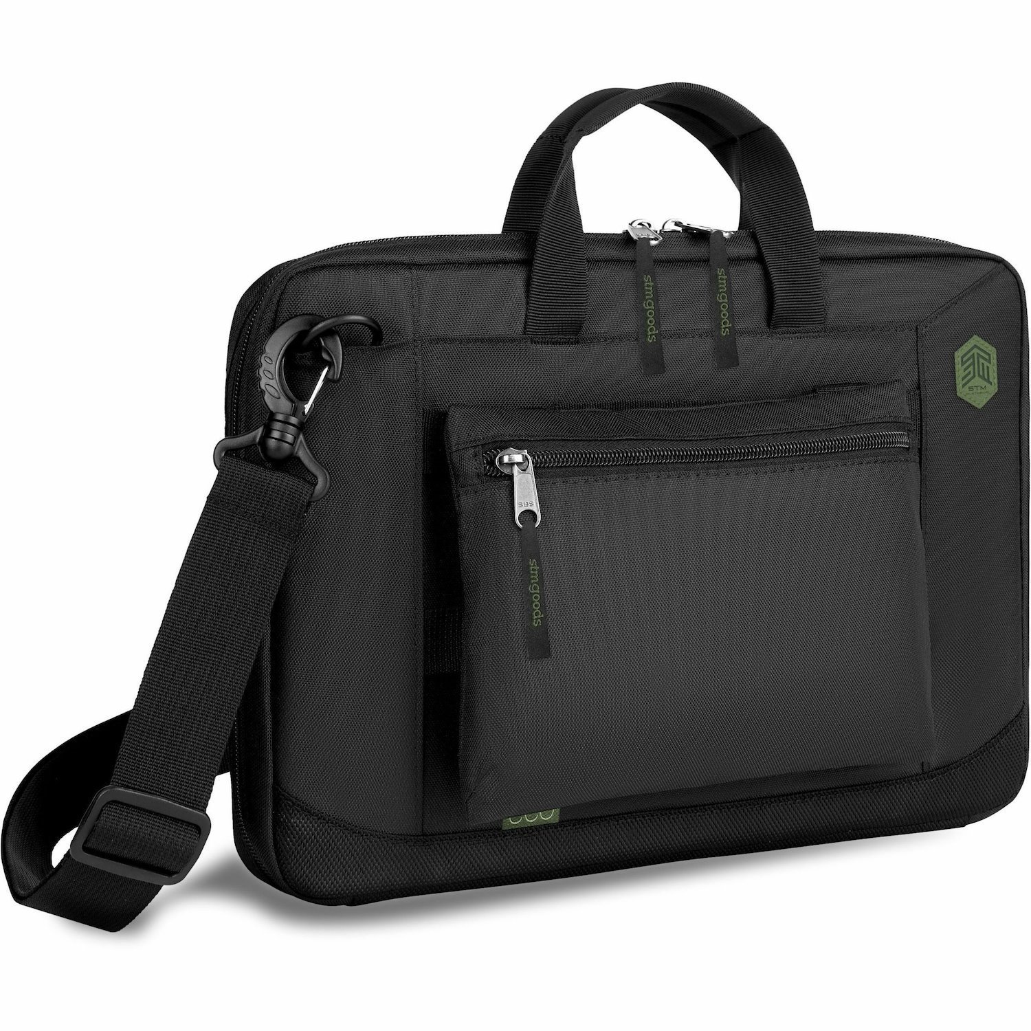 STM Goods Carrying Case (Briefcase) for 33 cm (13") to 35.6 cm (14") Notebook - Black