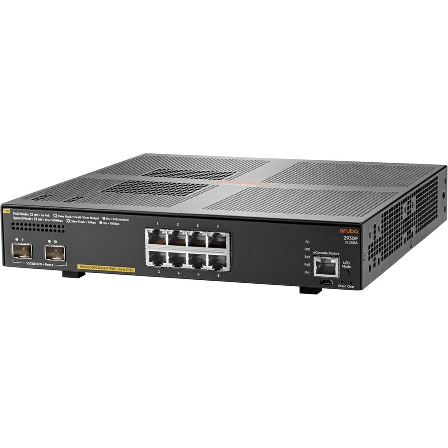 HPE 8 Ports Manageable Ethernet Switch - 10 Gigabit Ethernet, Gigabit Ethernet - 10/100/1000Base-T, 10GBase-X