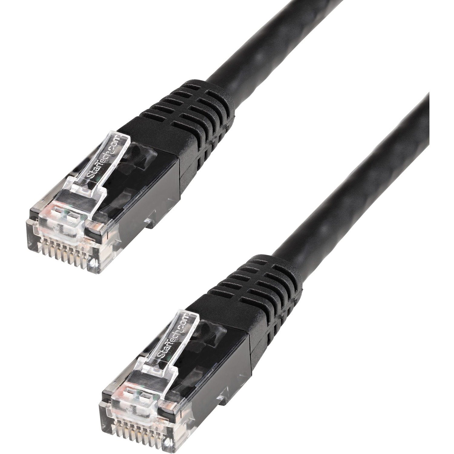 StarTech.com 15ft CAT6 Ethernet Cable - Black Molded Gigabit - 100W PoE UTP 650MHz - Category 6 Patch Cord UL Certified Wiring/TIA