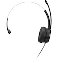 Lenovo 100 Wired Over-the-head Mono Headset - Black