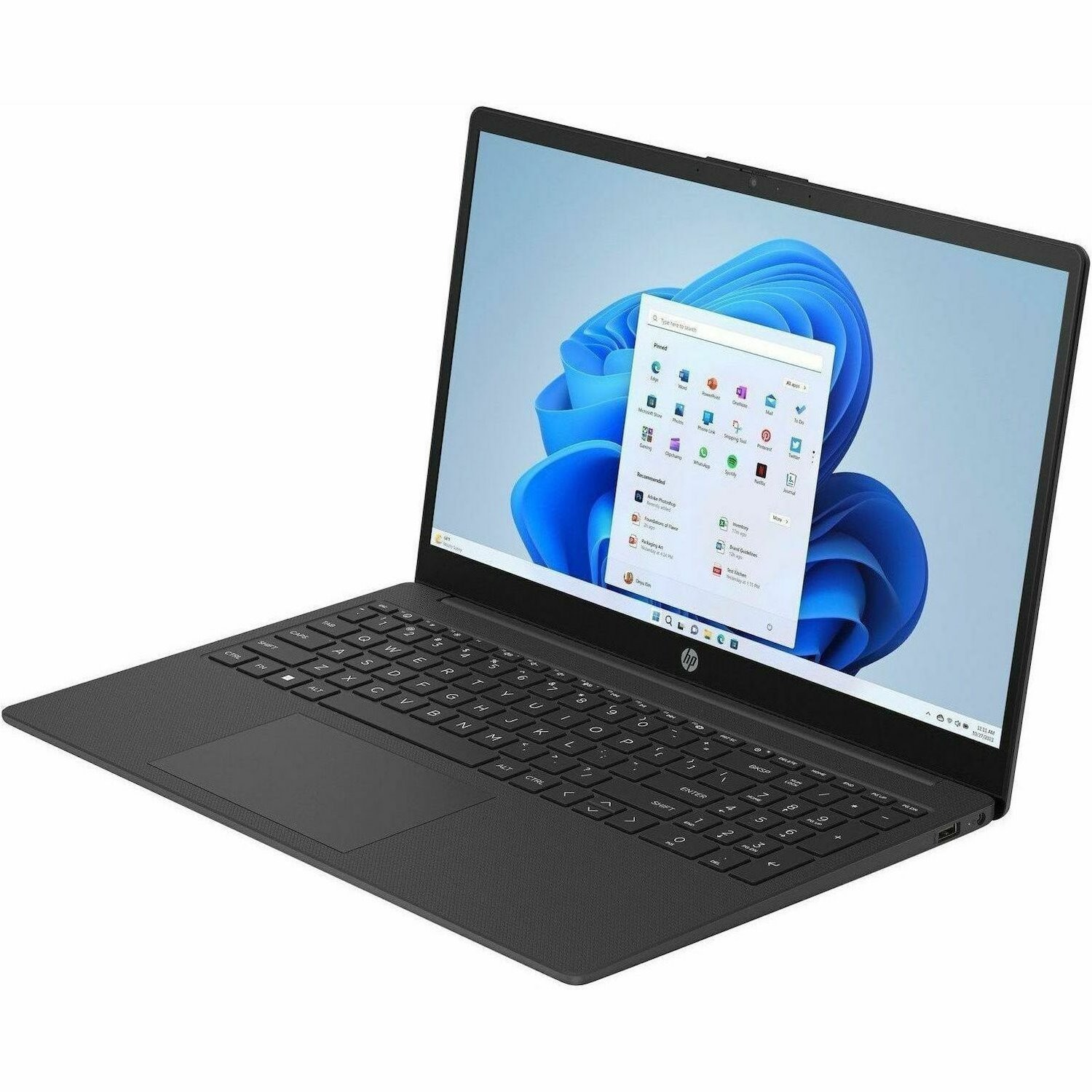 HP 15-fc0000 15-fc0038na 39.6 cm (15.6") Notebook - Full HD - AMD Ryzen 3 7320U - 8 GB - 256 GB SSD - Jet Black