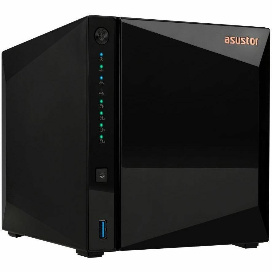 Asustor 4-Bay Nas(No Disk),Realtek RTD1619B 1.7GHz, 2GB, 2.5G Lan(1), Usb(3), TWR, 3YR