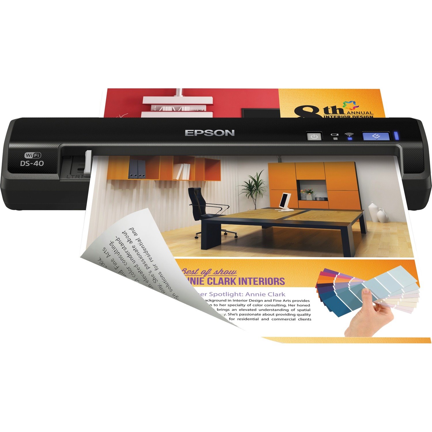 Epson WorkForce DS-40 Sheetfed Scanner - 1200 dpi Optical