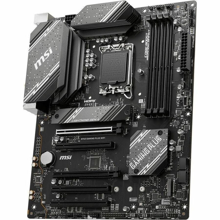 MSI MAG B760 GAMING PLUS WIFI Gaming Desktop Motherboard - Intel B760 Chipset - Socket LGA-1700 - ATX