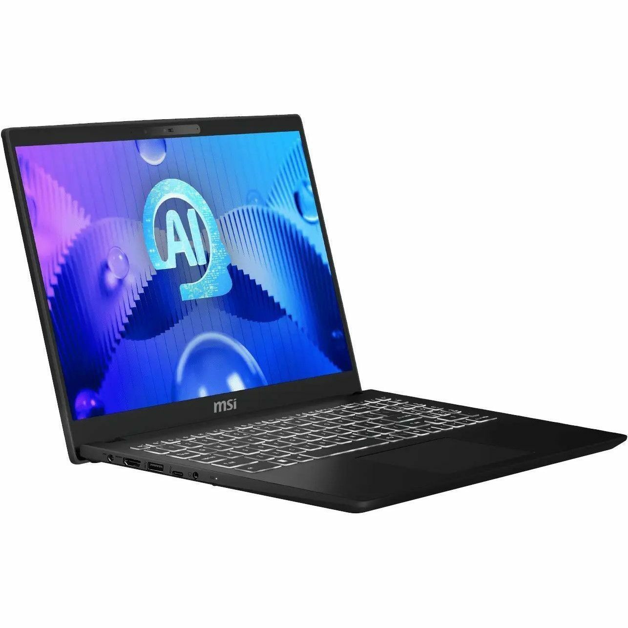 MSI Modern 15 H AI C1M Modern 15 H AI C1MG-003UK 39.6 cm (15.6") Notebook - Full HD - 60 Hz - Intel Core Ultra 5 125H - 16 GB - 512 GB SSD - Classic Black