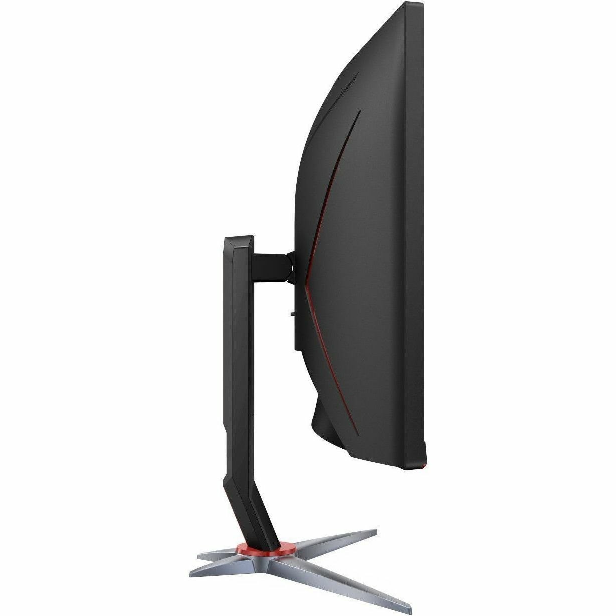 AOC CU34G2XP 34" Class UW-QHD Curved Screen Gaming LED Monitor - 21:9 - Black, Red