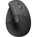 Logitech Lift Mouse - Bluetooth - USB - Optical - 6 Button(s) - Graphite