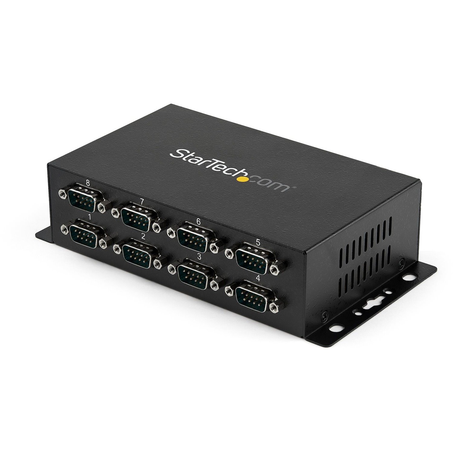 StarTech.com USB to Serial Adapter Hub 8 Port Industrial Wall Mount Din Rail COM Port Retention FTDI USB to RS232