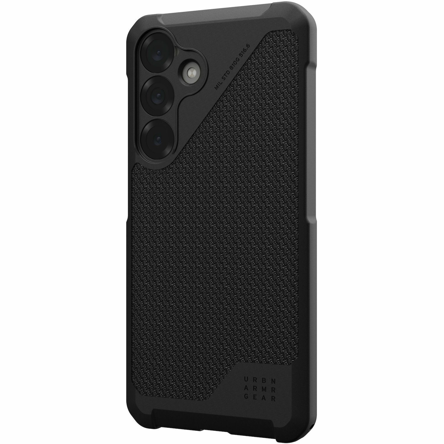 Urban Armor Gear Metropolis LT Case for Samsung Galaxy S25+ Smartphone - Hex Pattern - Kevlar Black