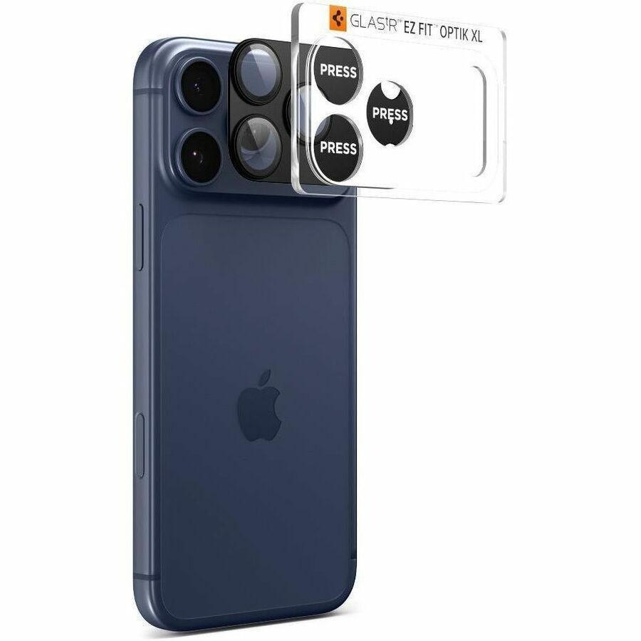 Spigen Optik Pro XL EZ Fit Cameralensbeschermer - Zwart