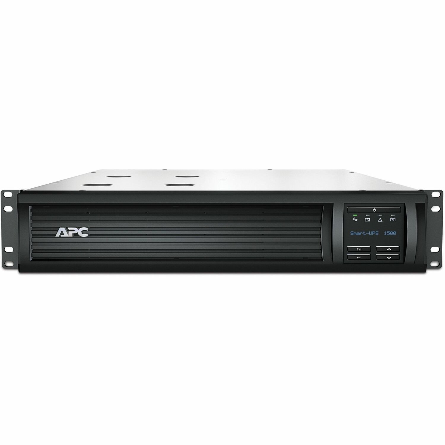 APC Smart-UPS, Line Interactive, 1500VA, Rackmount 2U, 120V, 6x NEMA 5-15R outlets, SmartConnect Port+Network Card, AVR, LCD