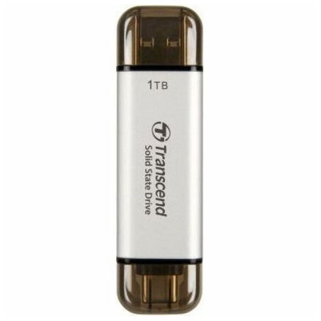 Transcend ESD310 1 TB Portable Solid State Drive - External - Silver