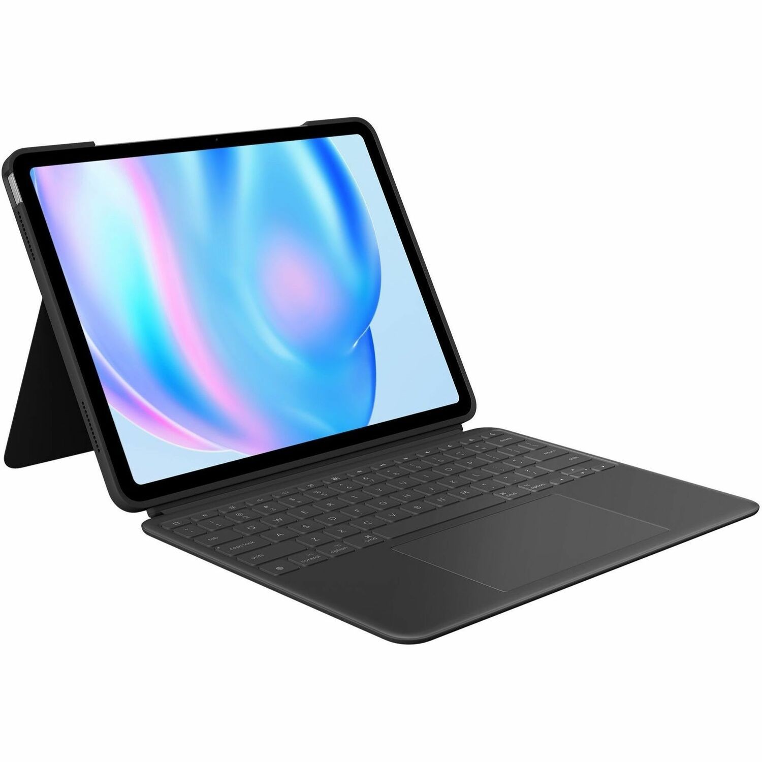 Logitech Combo Touch iPad Air 13-inch (M2)(2024) Keyboard Case - Detachable backlit keyboard with kickstand, comfortable typing, multi-use mode - Midnight Black