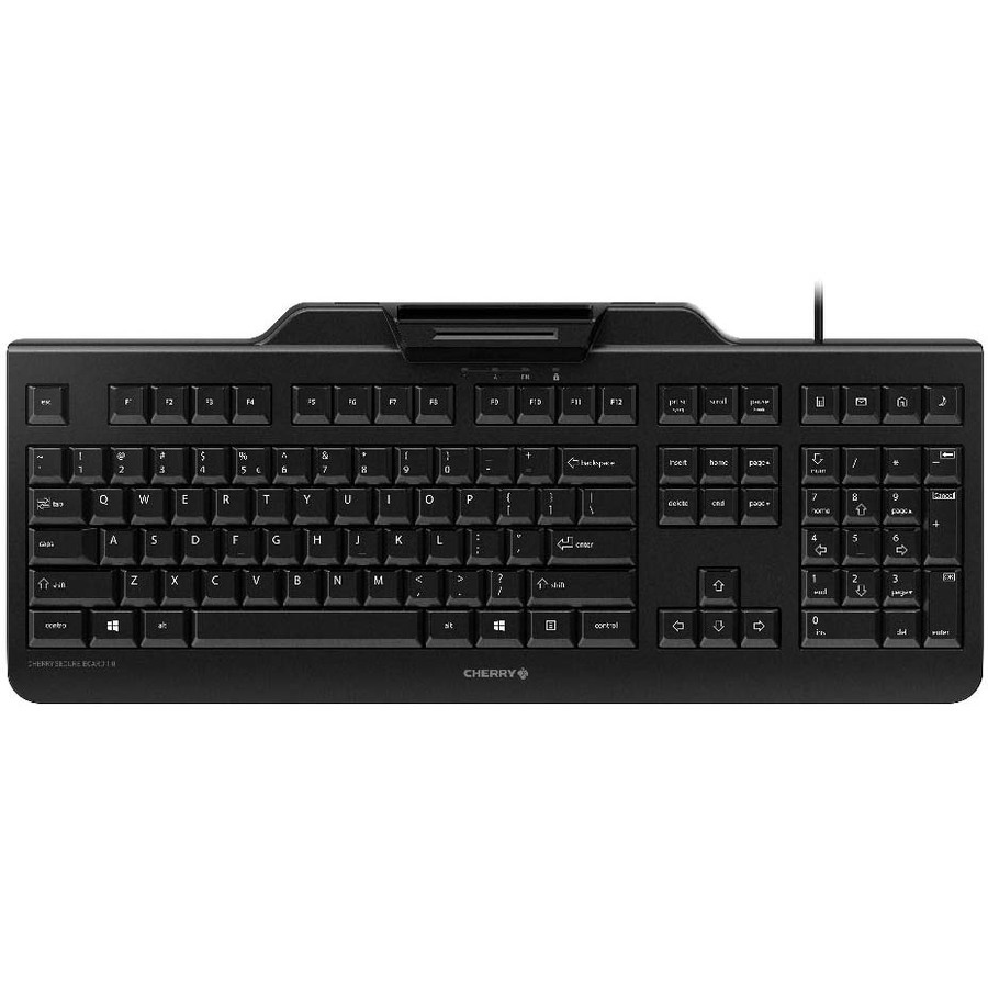 CHERRY SECURE BOARD 1.0 Keyboard - Cable Connectivity - USB Interface - Czech - QWERTZ Layout - White