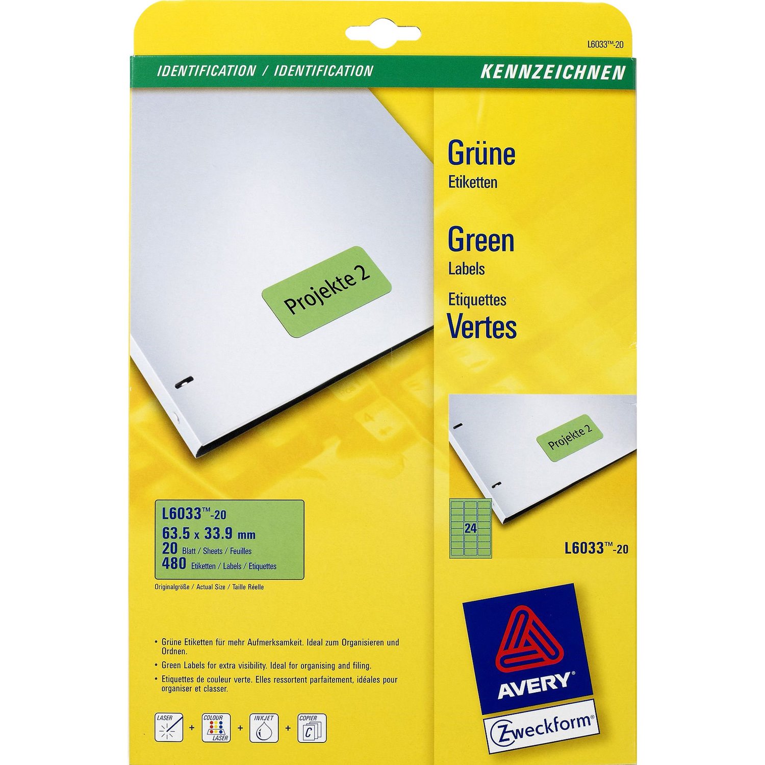 Avery&reg; Colour Coded Label