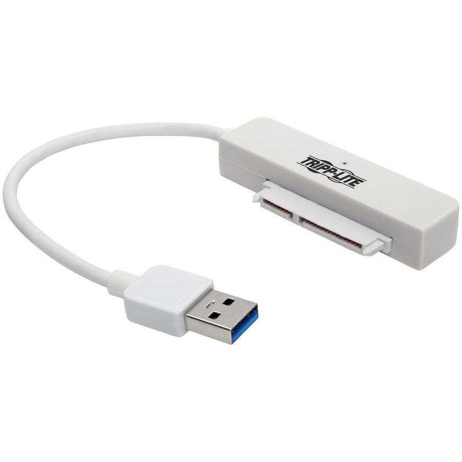 Eaton Tripp Lite Series USB 3.0 SuperSpeed to SATA III Adapter Cable with UASP, 2.5 in. SATA Hard Drives, White