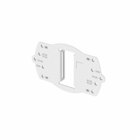 Hanwha Pole Mount for Security Camera Dome - Silver