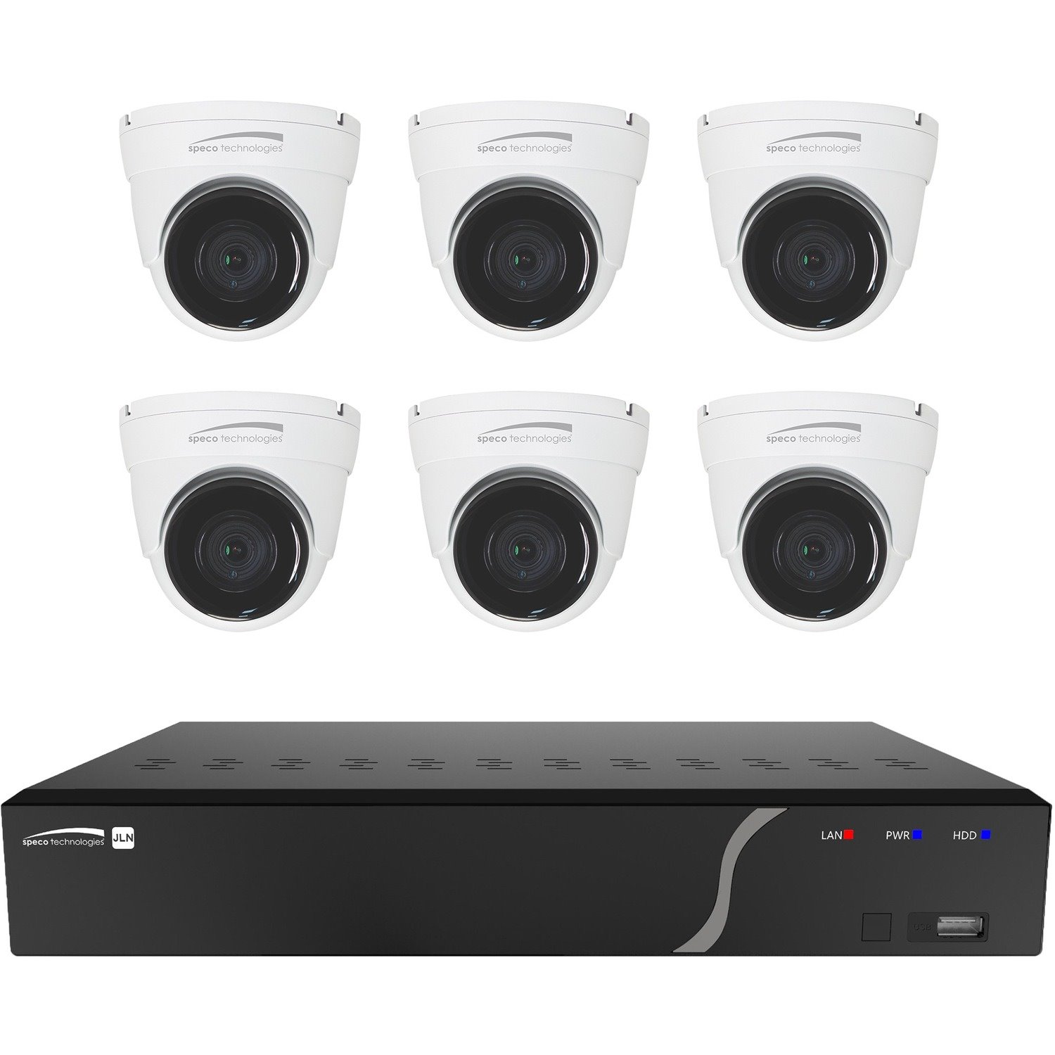 Speco 8-Channel Network Video Recorder with 8 Built-In PoE Ports - 2 TB HDD