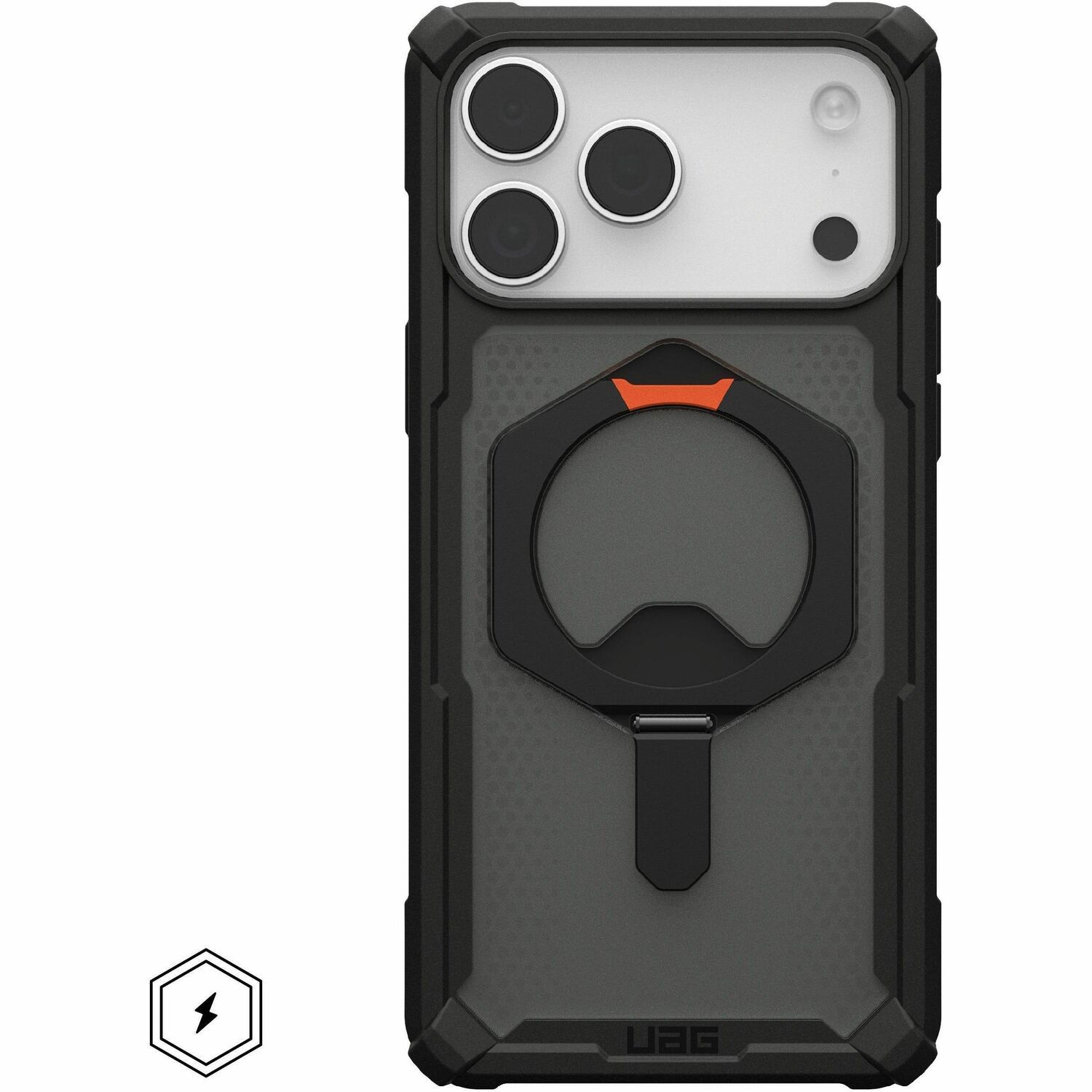 Urban Armor Gear Plasma XTE Case for Apple iPhone 17 Pro Max Smartphone - Black, Pop Orange