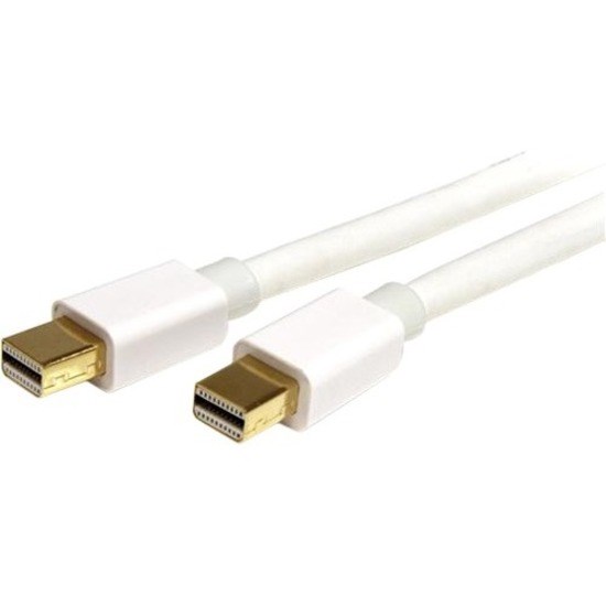 StarTech.com 6ft (2m) Mini DisplayPort Cable, 4K x2K Ultra HD Video, Mini DisplayPort 1.2 Cable, Mini DP Cable for Monitor, White mDP Cord