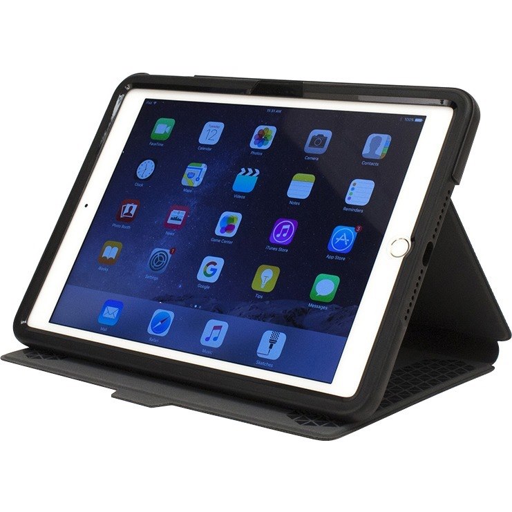 M-Edge Flip Carrying Case (Folio) Apple iPad Air 2 Tablet - Black