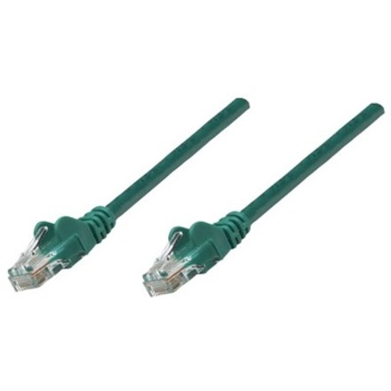 Network Patch Cable, Cat5e, 0.25m, Green, CCA, U/UTP, PVC, RJ45, Gold Plated Contacts, Snagless, Booted, Lifetime Warranty, Polybag