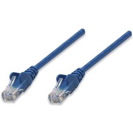 Network Patch Cable, Cat5e, 10m, Blue, CCA, U/UTP, PVC, RJ45, Gold Plated Contacts, Snagless, Booted, Lifetime Warranty, Polybag