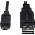 Eaton Tripp Lite Series Universal Reversible USB 2.0 Cable, 28/24AWG (Reversible A to 5Pin Micro B M/M), 1 ft. (0.31 m)