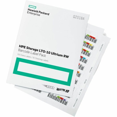 HPE Storage LTO-10 Ultrium RW Bar Code Label Pack
