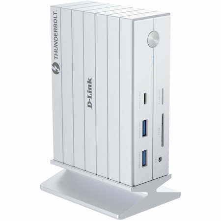 D-Link DUF-E01 Thunderbolt 4 Docking Station for Microphone, Monitor, Notebook, Workstation - Charging Capability - Memory Card Reader - SD - Desktop