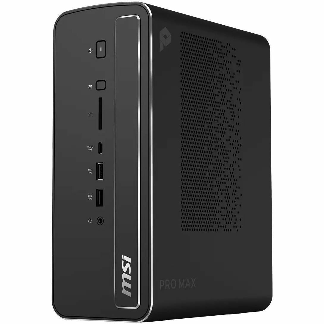 MSI PRO MAX EDGE AI+ 11M-006US - 4L AI Desktop PC - AMD Ryzen AI Max+ 395 - AMD Radeon 8060S Graphics - 128GB LPDDR5X Unified Memory - 2TB M.2 NVMe SSD - Windows 11 Pro NextGen Premium - 1 Year Warranty