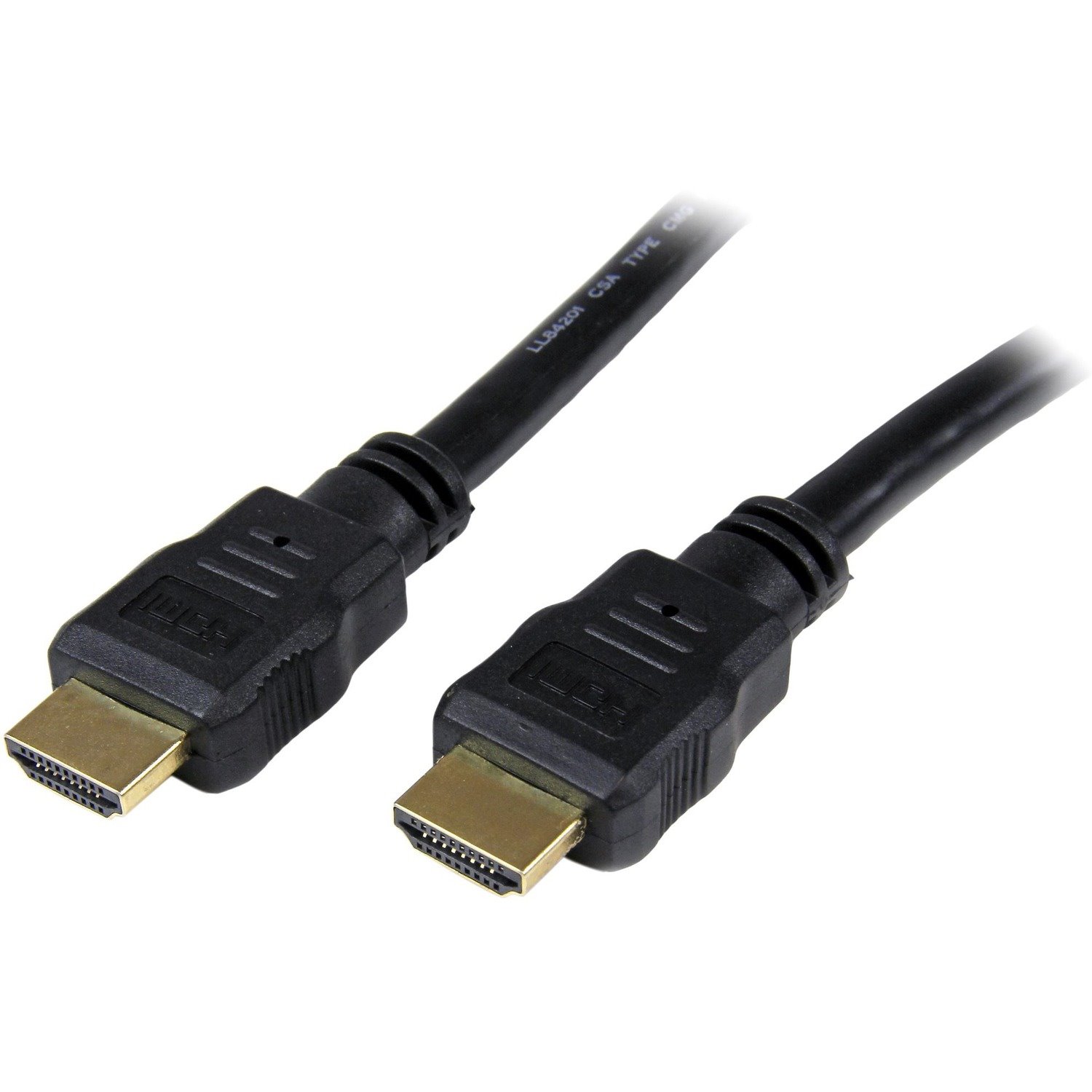 StarTech.com 6ft (2m) HDMI Cable, 4K High Speed HDMI Cable with Ethernet, Ultra HD 4K 30Hz Video, HDMI 1.4 Cable, HDMI Monitor Cord, Black